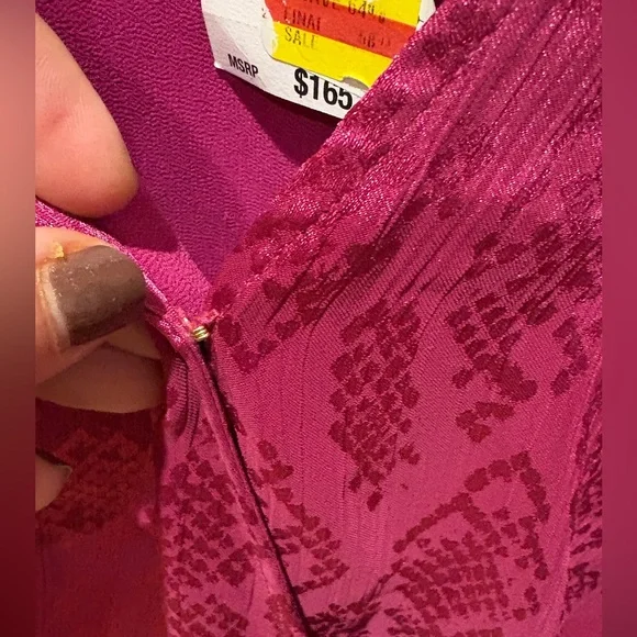 Michael Michael Kors Jacquard Snakeskin-Print Ruffled Mini Dress - NWT - Picture 6 of 17